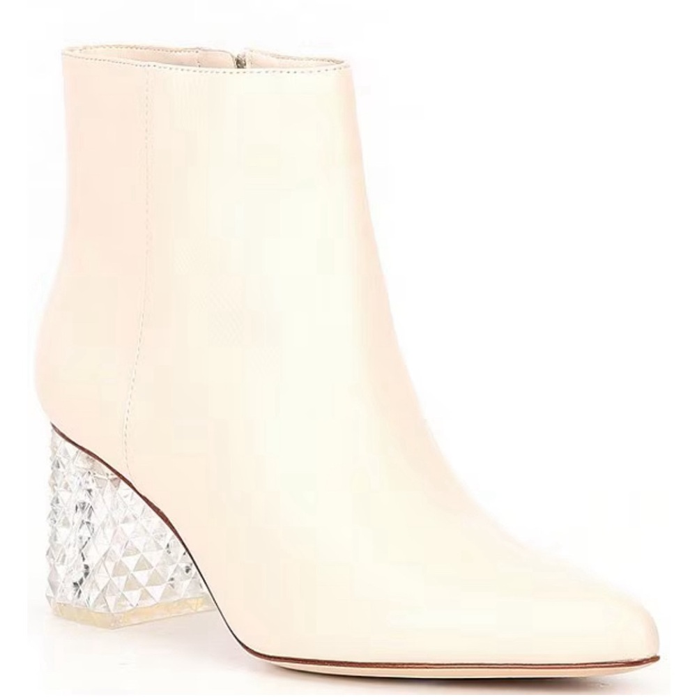 Antonio Melani
Kinsley Leather Lucite Block Heel Dress Booties